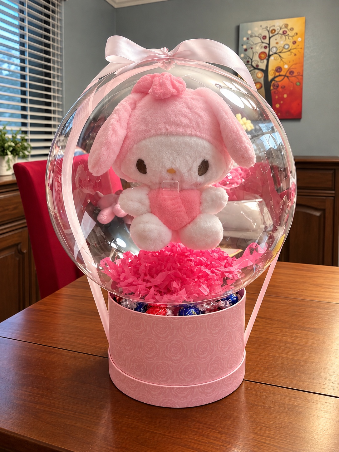 Pink Plush Balloon Arrangement